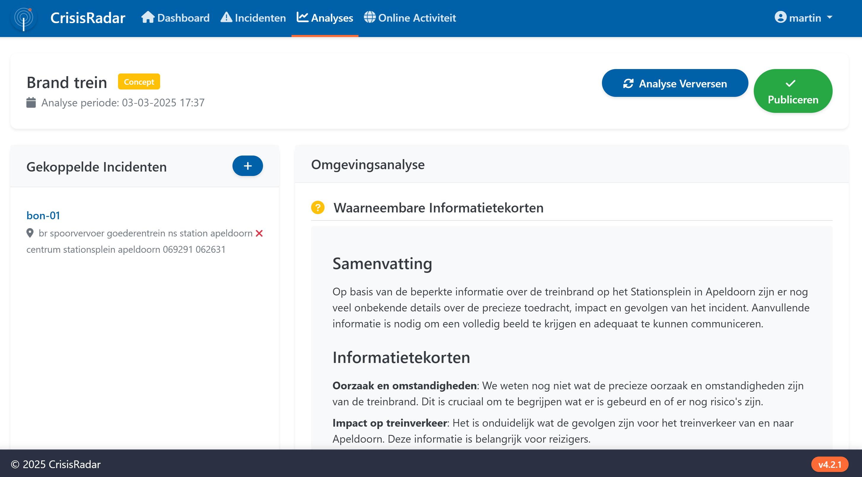 CrisisRadar Real-Time Monitoring Dashboard